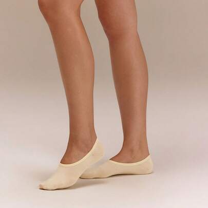 GLOWMODE 3 Pair Cool Step No-Show Socks With Non-Slip Grips Summer Vacation Holiday Daily Casual Wear
