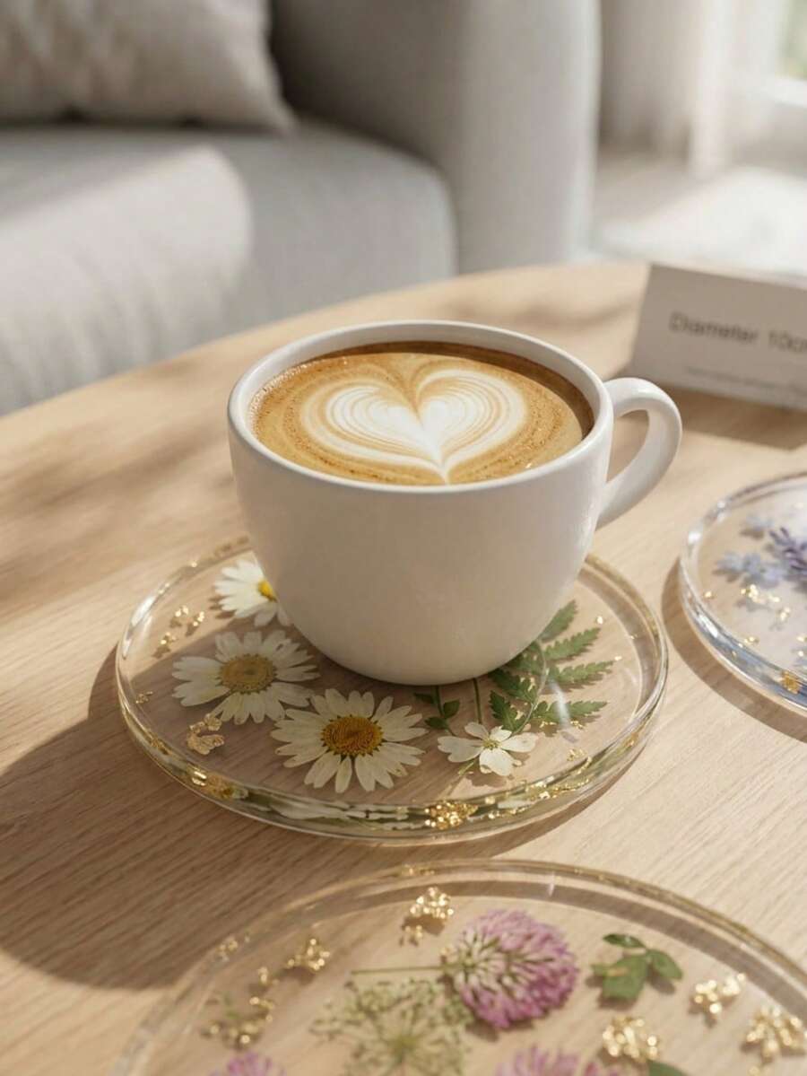 Cirelle 1个压花亚克力杯垫，适用于家居、派对、下午茶、招待客人和商务会议。是餐厅、咖啡馆、客厅、酒店、甜品店和家庭的理想之选。也是绝佳的家居装饰品、拍照道具或乔迁礼物。可放置咖啡杯、茶杯、水杯、玻璃杯、陶瓷杯、不锈钢杯以及其他茶具和杯具。 - 彩色 - 查看 1