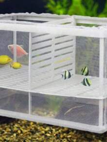 Fish Tank, Aquarium Isolation Box, Tropical Fish Fry Separation Net, Suspended Injured Fish Protection Net, 1pc - White - View 2