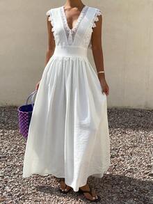 DAZY 女士长裙 - 杏色 - 查看 4