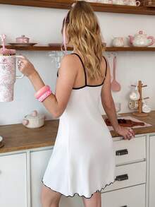 Áo ngủ hai dây in họa tiết trái tim ombre dành cho nữ - Nhiều màu - Xem 2