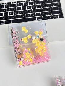 A7尺寸便携式透明活页夹，透明贴纸簿，贴纸簿，照片收纳袋，相册，预算计划本，日记本，笔记本，办公用品 - 多色 - 查看 10