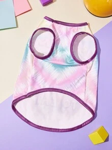 Nick 90s | SHEIN 1 Piece Cartoon Pattern Printed Pet Vest, Cat Clothes, Dog Clothes, Size XXS-XXXXL, Extra Small, Extra Large, Nick 90s. - Purple - View 4