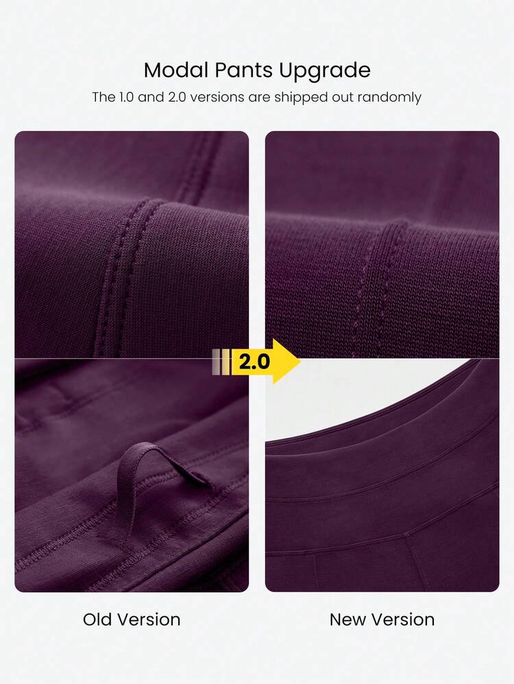 Pantalones casuales diarios de talla grande con piernas anchas, cintura ajustable con cordón incorporado y bolsillos laterales, de modal