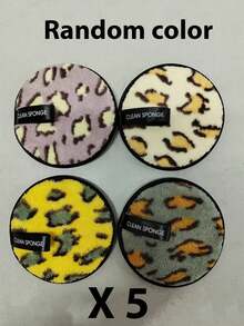 5/10/15/20pcs Sent Randomly Reusable Makeup Remover Pads, Random Colors, Double-Sided Washable Makeup Removal Cloth, Circular Design For Face & Skin Care, Fluffy Sponge Cleanse Heavy Makeup And Facial Bedding, Suitable For All Skin Types - Multicolor - View 10
