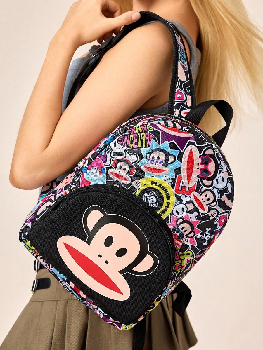 Paul Frank X SHEIN Ryggsäck för kvinnor - Svart - Visa 1