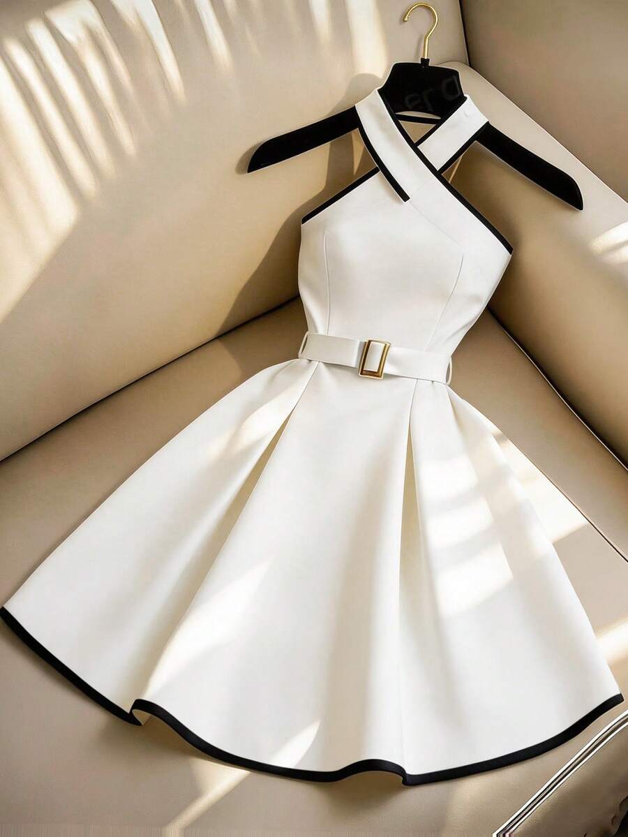 Franclia 女士短裙 - 白色 - 查看 1