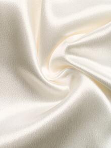 GlowEve 女士纯色蕾丝拼接裤 - 米色 - 查看 4