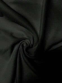 INAWLY Women's Fashionable Solid Color Cropped Top For Summer Night Going Out Black Casual Streetwear - Black - View 8
