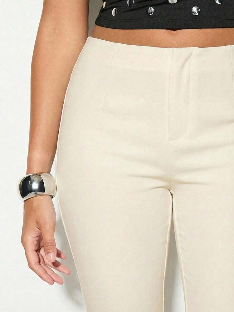 KIZN High Waisted White Capri Leggings