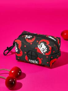 Betty Boop x SHEIN Set Harness dan Tali Perjalanan Hewan Peliharaan dengan Motif Kartun, Kalung, Tas Penyimpanan Portabel, Berbagai Pilihan Ukuran, Panjang Harness yang Dapat Diatur, Cocok untuk Kucing, Cocok untuk Anjing, Lucu, Menggemaskan, Miss Betty - MultiWarna - View 5