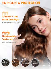 SHEGLAM HAIR Keep It Up Curl Protect & Hold 2-In-1 Styling Treatment,Styling Cream,Soft Hold Lotion,Prep Shiny Blowouts,Defines Curls,Eliminates Frizz,Leave In Conditioner And Heat Protectant,Heat Protection Up To 450°F/230°C,Clump-Free & Frizz-Free,Level-Up Your Hair Game,Lightweight Textures,Quick Absorption,Rose Doux For Hair Styling Birthday Gift Holiday Pink Vibe Makeup Travel School Festivals Rose Present Girl Charm Hair Care Mother's Day Fancy Fashion Rave Party - Silver - View 4