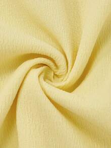 SHEIN PariChic Women's Sleeveless Solid Color Front Tie Midi Dress, Casual Summer - Yellow - View 3