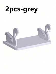 2pcs Wall Bathroom Storage Rack, Bathroom Shampoo Cosmetics Storage Rack, Bathroom Rack Bathroom Rack, Cosmetics Storage Rack, Bathroom Organizer, Shampoo Gel Rack Organizer Bathroom Accessories - Multicolor - View 12