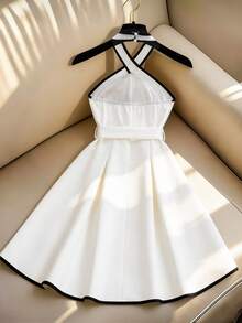 Franclia 女士短裙 - 白色 - 查看 2