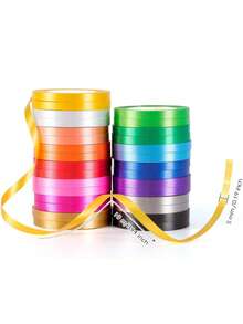 1 Roll Curly Ribbon, A Variety Of Colored Balloon Ribbons, Used For Handicrafts, Bows, Gift Packaging Ribbons, Floral Arrangements, Wedding Parties, And Holiday Art Crafts Decoration - ribbon - View 3