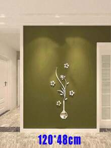 1 Bộ Bình Hoa Gương Acrylic 3D Dán Tường, Hình Dán, Hình Dán Tường, Hình Dán Vinyl Để Trang Trí Nhà Cửa, Trang Trí Mùa Xuân Làm Mới Ngôi Nhà Của Bạn, Hình Dán Trang Trí Rama Quà Tặng Sinh Nhật, Gương Tốt Nghiệp, Trang Trí Tường Phòng, Gương Treo Tường, Trang Trí Phòng Tắm, Trang Trí Phòng Khách - Bạc - Xem 6
