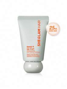 SHEGLAM HAIR Keep It Up Curl Protect & Hold 2-In-1 Styling Treatment,Styling Cream,Soft Hold Lotion,Prep Shiny Blowouts,Defines Curls,Eliminates Frizz,Leave In Conditioner And Heat Protectant,Heat Protection Up To 450°F/230°C,Clump-Free & Frizz-Free,Level-Up Your Hair Game,Lightweight Textures,Quick Absorption,Rose Doux For Hair Styling Birthday Gift Holiday Pink Vibe Makeup Travel School Festivals Rose Present Girl Charm Hair Care Mother's Day Fancy Fashion Rave Party - Silver - View 10