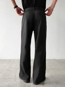 HUEFORM Men's Casual Versatile Pocketed Straight-Leg Pants, Suitable For Daily Commute - Black - View 2