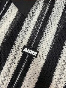 Alderstead Men's Casual Striped Formal Shirt Set For Summer, Short Sleeve Shirt + Drawstring Shorts, Comfortable For Outings - Black - View 4