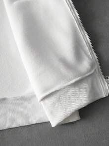 PAVTROS Men's Personalized Fashion 3D Embroidery Zip-Up Hoodie - White - View 9