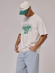 Musero Camiseta gráfica de manga corta oversize / Primavera y Verano - Blanco - Ver 5