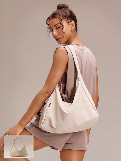 GLOWMODE 17L Unadjustable Textured Water-Resistant Shoulder BagFall Winter