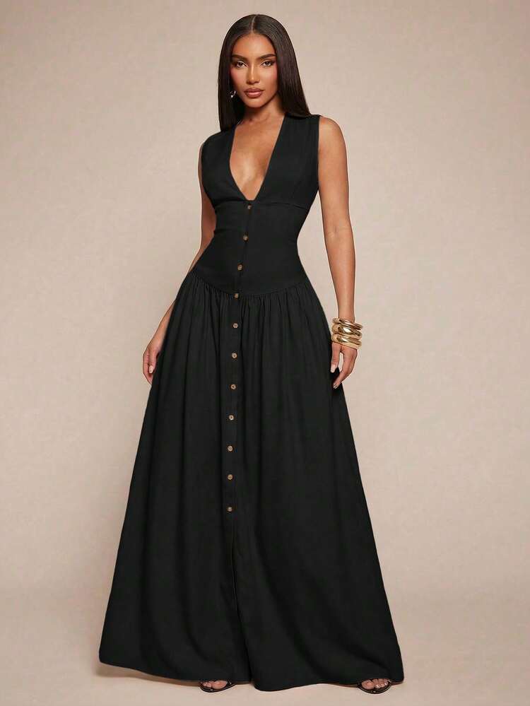 SHEIN x Luisa Sonza Radiana Vestido feminino elegante e