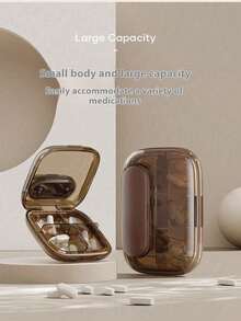 Portable Mini Pill Box, Suitable For Three Meals A Day, Compact Medication Case, Portable Capsule, Medicine, Supplement Organizer - Portable Light-proof Medicine Box - Detachable With Magnetic Suction - View 2