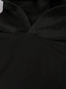 ZURIURI 男士性感街頭風 Techno 時尚休閒通勤夜店 Rave 網布拼接水鑽無袖連帽背心，夏季黑色 - 黑色 - 查看 7