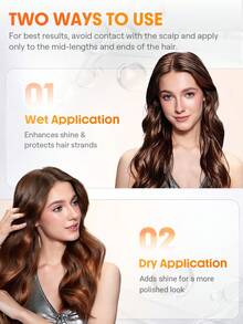 SHEGLAM HAIR Keep It Up Curl Protect & Hold 2-In-1 Styling Treatment,Styling Cream,Soft Hold Lotion,Prep Shiny Blowouts,Defines Curls,Eliminates Frizz,Leave In Conditioner And Heat Protectant,Heat Protection Up To 450°F/230°C,Clump-Free & Frizz-Free,Level-Up Your Hair Game,Lightweight Textures,Quick Absorption,Rose Doux For Hair Styling Birthday Gift Holiday Pink Vibe Makeup Travel School Festivals Rose Present Girl Charm Hair Care Mother's Day Fancy Fashion Rave Party - Silver - View 7