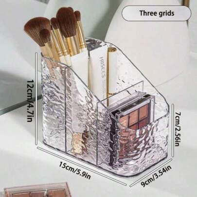 1 Kotak Penyimpanan Kosmetik Mewah, Rak Penyimpanan Transparan, Kotak Penyimpanan Makeup, Cocok untuk Liburan Pantai, Koleksi Kamar Mandi, Koleksi Kamar Tidur, Kapasitas Besar