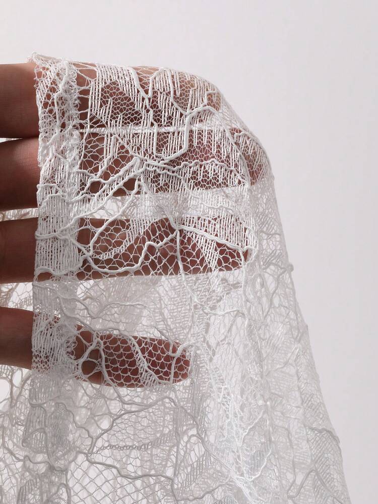 Elegant Lace Waist Cinched Long Dress, Casual For Spring & Summer Sun Dresses For Women