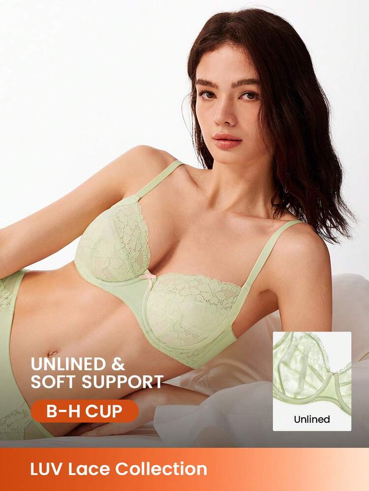 Full Coverage Unlined Lace Elegance Bra