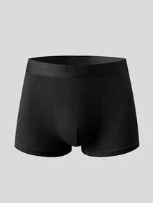 Manfinity Underwear&Sleepwear Basics 10条装男士舒适无缝撞色三角裤，黑红配色 - 彩色 - 查看 3