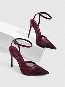 Lace net burgundy No. 12