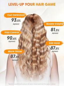 SHEGLAM HAIR Keep It Up Curl Protect & Hold 2-In-1 Styling Treatment,Styling Cream,Soft Hold Lotion,Prep Shiny Blowouts,Defines Curls,Eliminates Frizz,Leave In Conditioner And Heat Protectant,Heat Protection Up To 450°F/230°C,Clump-Free & Frizz-Free,Level-Up Your Hair Game,Lightweight Textures,Quick Absorption,Rose Doux For Hair Styling Birthday Gift Holiday Pink Vibe Makeup Travel School Festivals Rose Present Girl Charm Hair Care Mother's Day Fancy Fashion Rave Party - Silver - View 3