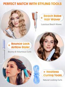 SHEGLAM HAIR Keep It Up Curl Protect & Hold 2-In-1 Styling Treatment,Styling Cream,Soft Hold Lotion,Prep Shiny Blowouts,Defines Curls,Eliminates Frizz,Leave In Conditioner And Heat Protectant,Heat Protection Up To 450°F/230°C,Clump-Free & Frizz-Free,Level-Up Your Hair Game,Lightweight Textures,Quick Absorption,Rose Doux For Hair Styling Birthday Gift Holiday Pink Vibe Makeup Travel School Festivals Rose Present Girl Charm Hair Care Mother's Day Fancy Fashion Rave Party - Silver - View 8