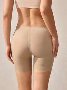 Veilyse Quần short định hình nâng mông dành cho nữ, có đệm mông tháo rời, giúp tôn dáng và nâng đỡ tốt hơn. - Màu Khaki - Xem 3