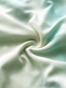Viva Relle Plus Size Women's Mint Green Tie Dye Ruffle V-Neck Spaghetti Strap Dress, Ethereal & Gentle For Spring/Summer Vacation & Date,Rufle Dress,Elegant Dresses For Ladies - Mint Green - View 8