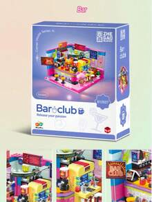 Mini Room Building Blocks – Build Your Own World With Mini Building Blocks | Cute And Colorful Building Block Set | Creative Building Block Toy Models That Can Be Assembled | Perfect For Office Desktop Decoration - Multicolor - View 4