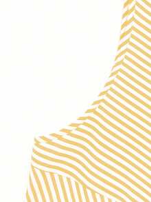 SHEIN Plus Size Striped Print Round Neck Sleeveless Dress - Yellow - View 4