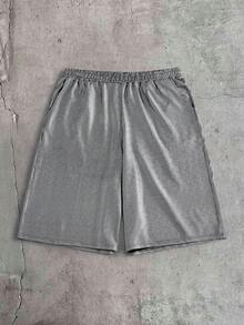 AXEPEAK Men's Casual Shorts, Minimalist Daily Wear - Silver - View 1