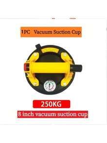 Bộ 1 cốc hút chân không chất lượng cao 8 inch, tải trọng 250kg, cốc hút cao su cao cấp với lực hút mạnh. Thao tác nhấn để vận hành, mép niêm phong sâu, độ kín cao, không rò rỉ. Van xả khí dày giúp bảo vệ hiệu quả thân đĩa. Ứng dụng rộng rãi, thích hợp để di chuyển kính, gạch, đá và các vật dụng khác. - Nhiều màu - Xem 9