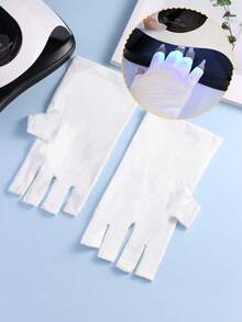 Găng tay chống tia UV cho móng tay - Găng tay hở ngón chống tia UV dùng cho đèn làm móng gel, bảo vệ khỏi bức xạ, dụng cụ làm móng chuyên nghiệp, vật tư làm móng nghệ thuật. - Nhiều màu - Xem 7