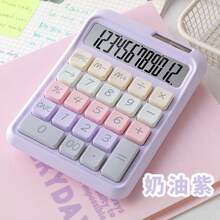 Calculadora de doble alimentación para uso financiero y de oficina, de estilo de diosa de alta apariencia, calculadora científica de color, linda, para estudiantes universitarios - Una pieza - Ver 2