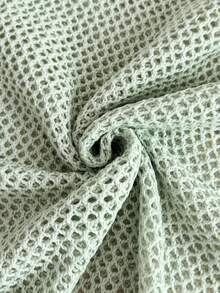 GlowEve CURVE Ropa casual de primavera/verano para mujer talla grande: estilo sencillo, versátil y fresco. Verde menta con ribete blanco. Blusa holgada de talla grande con crochet calado y dobladillo de patchwork. Perfecta para primavera y verano. - Verde - Ver 5