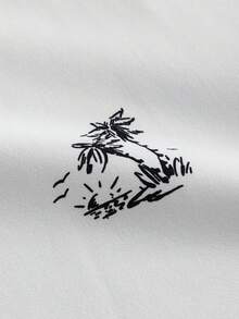 ResortEase 男士夏季休閒海灘度假熱帶棕櫚樹印花短袖T恤與抽繩腰條紋短褲套裝，度假 - 彩色 - 查看 3
