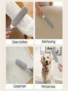 1pc Anti-Static Pet Depilation Brush, Clothes Depilation Brush, Available In Different Sized, Reusable Electrostatic Cleaning Brush, Electrostatic Dust Collector, Home & Travel Use Hair Removal, Suitable For Clothing, Pets, Simple Style - Multicolor - View 9