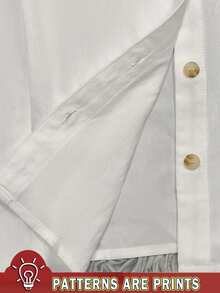 INAWLY Women's Retro Y2K Preppy Style Slim-Fit Collar Solid Color Short-Sleeved Shirt With Pocket Design, 2000S, Suitable For Back-To-School, Commuting, And Everyday Wear During The Back-To-School Season. - White - View 6